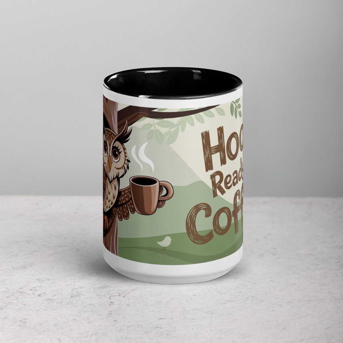Hoot’s Ready for Coffee? Owl Mug - Image 4