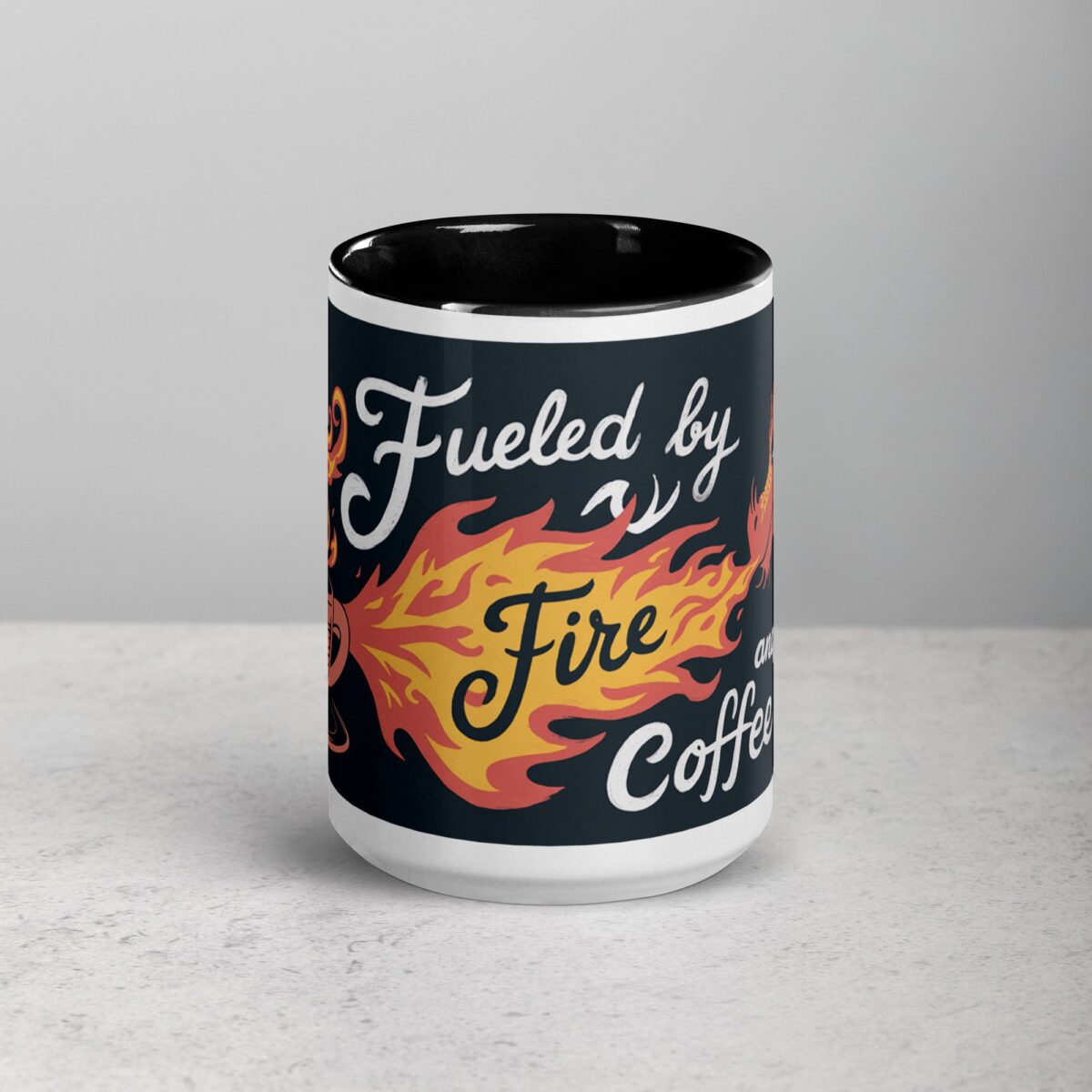 Fueled by Fire and Dragon Coffee Mug - Image 4