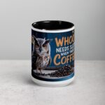 Whoo Needs Sleep When There's Coffee? Owl Mug - Image 4