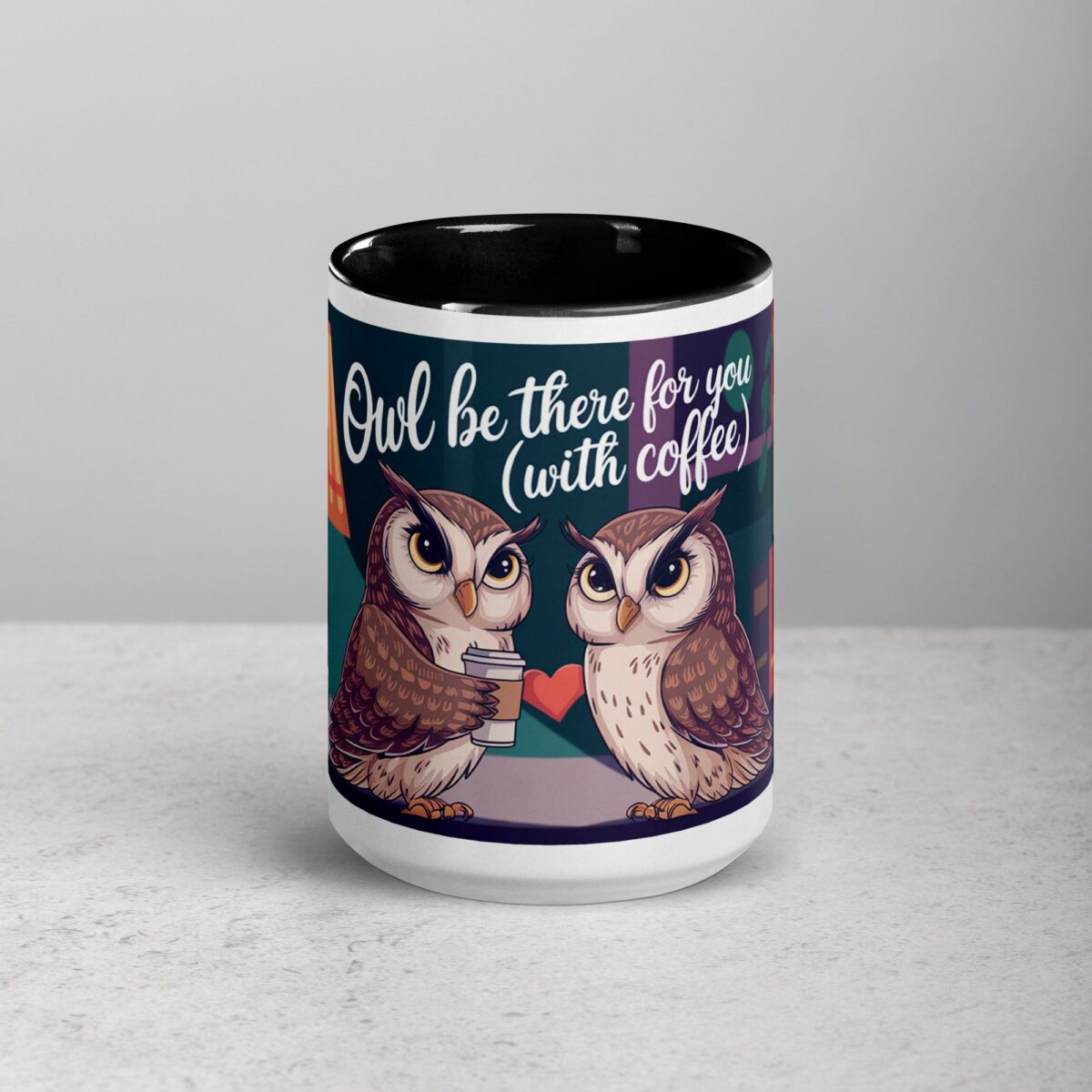 Owl Be There for You (With Coffee) Mug - Image 4