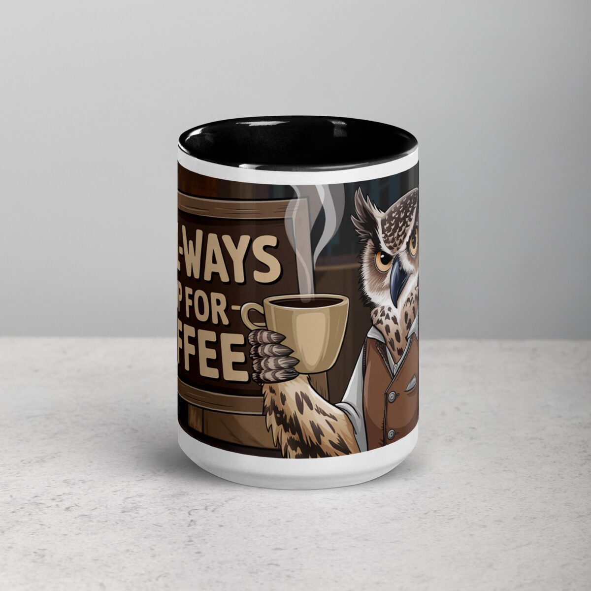 Owl-ways Up for Coffee Mug - Image 4