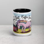 Horn First, Coffee Second Unicorn Mug - Image 4