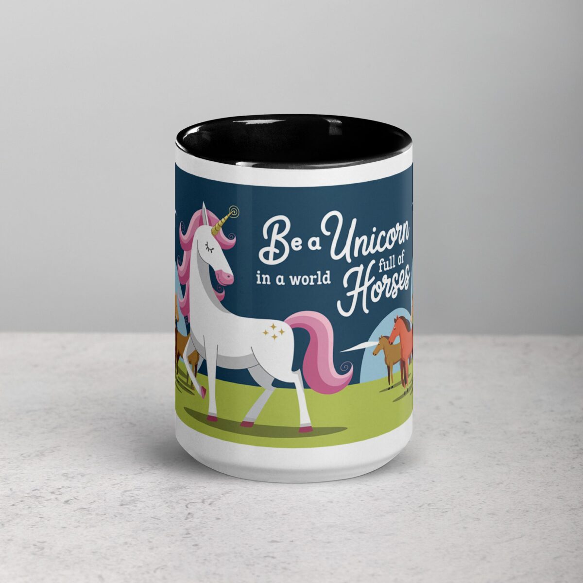 Be a Unicorn in a World Full of Horses Mug - Image 4
