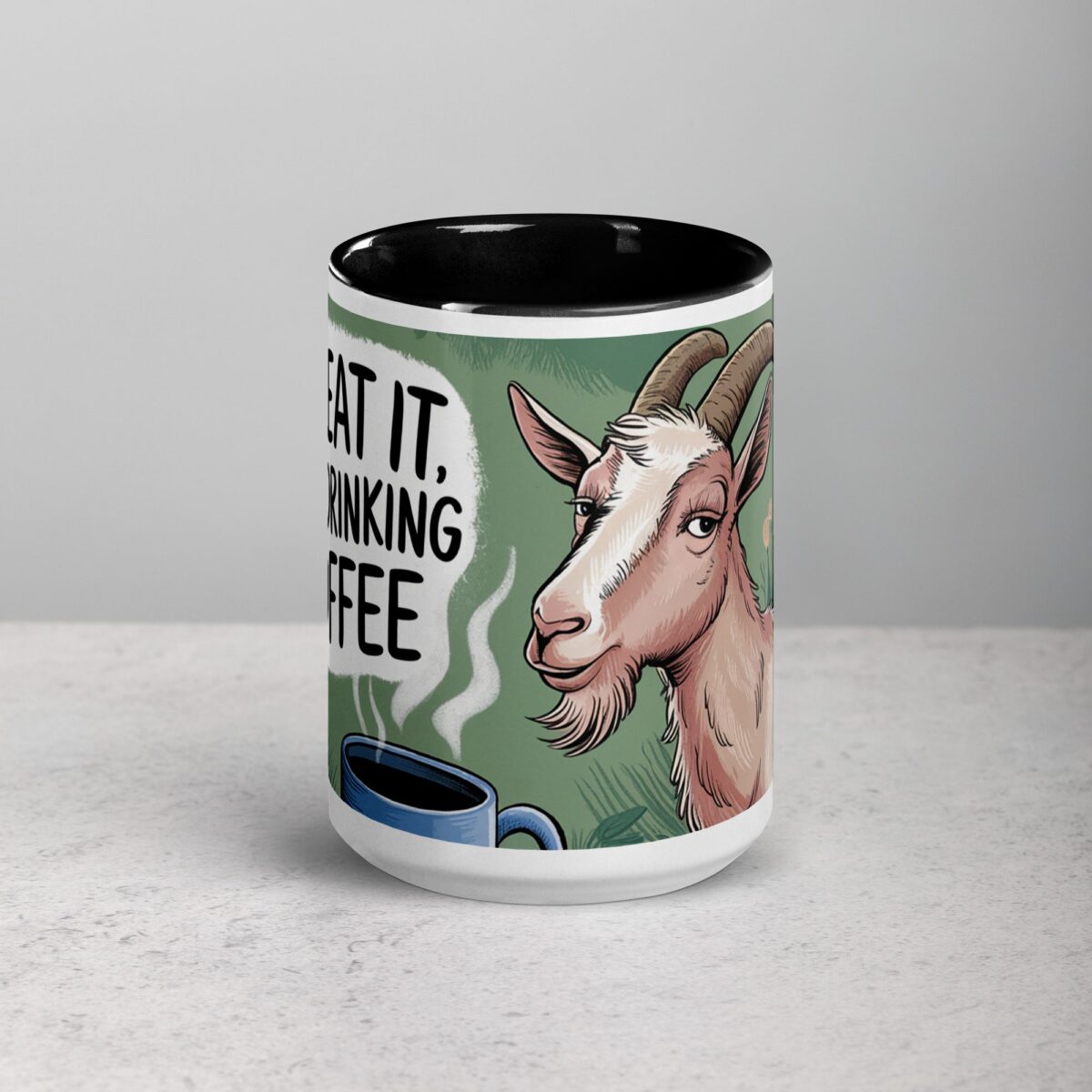 Bleat It, I’m Drinking Coffee Goat Mug - Image 4