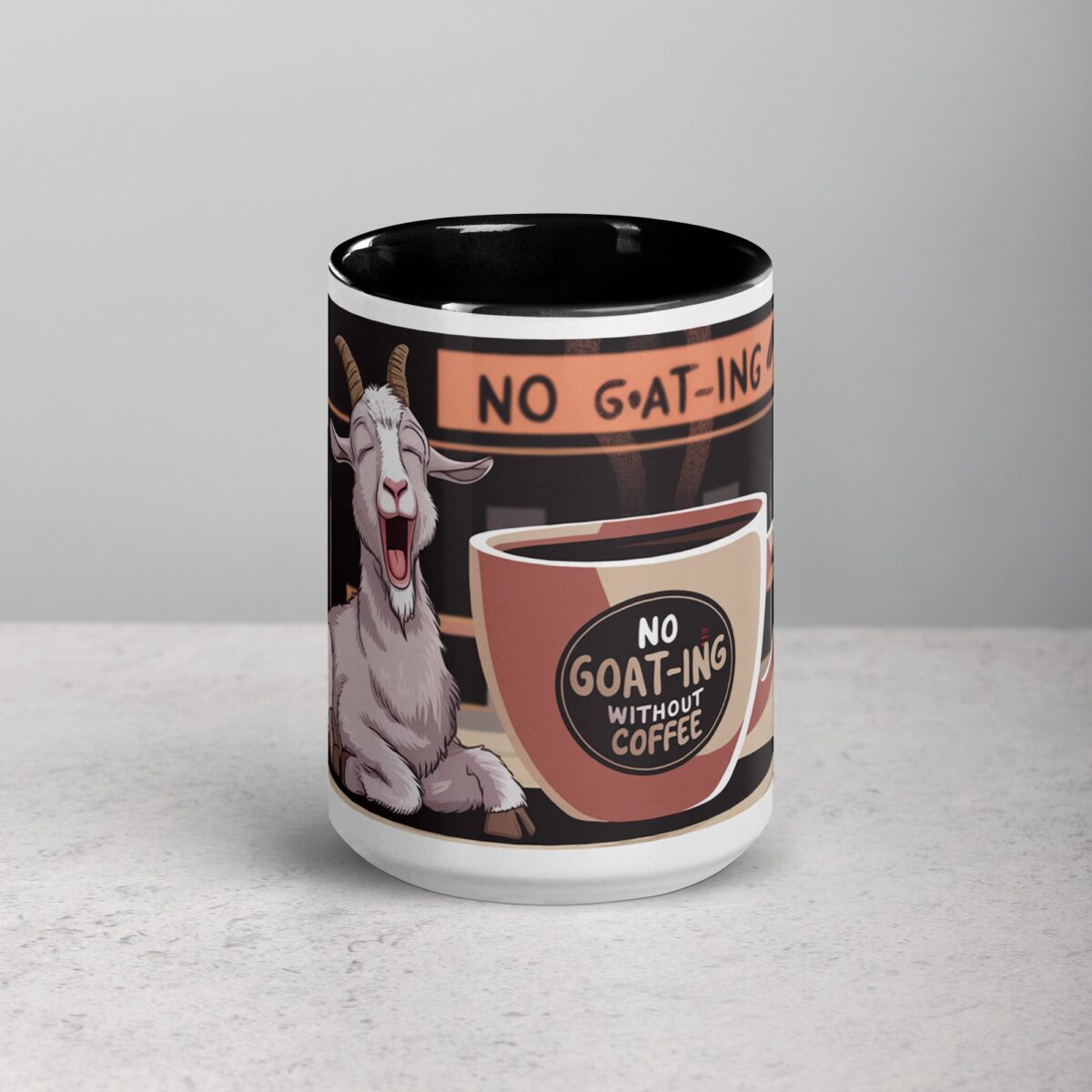 No Goat-ing Without Coffee Mug - Image 4