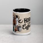 Horned and Caffeinated Goat Coffee Mug - Image 4