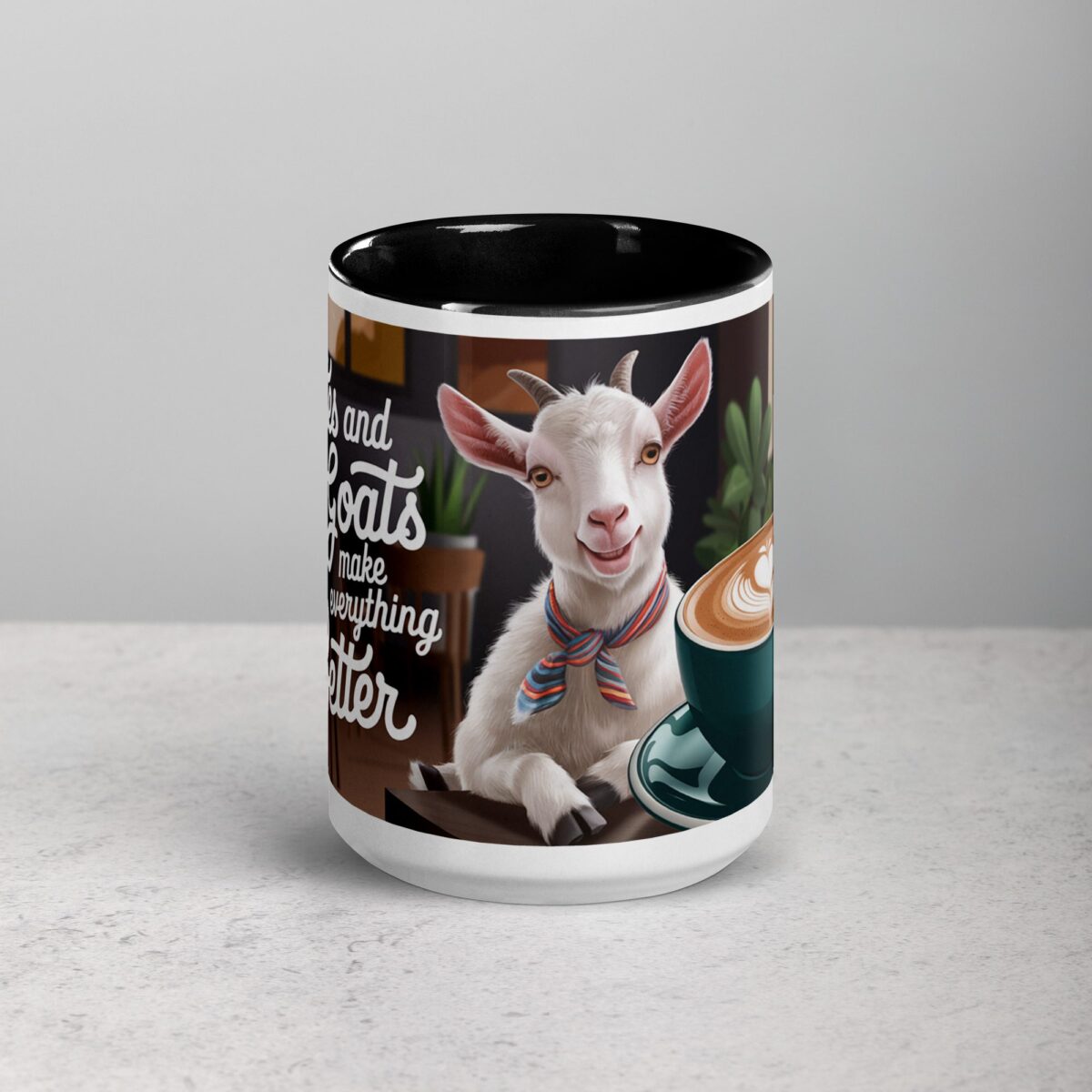 Lattes and Goats Make Everything Better Mug - Image 4