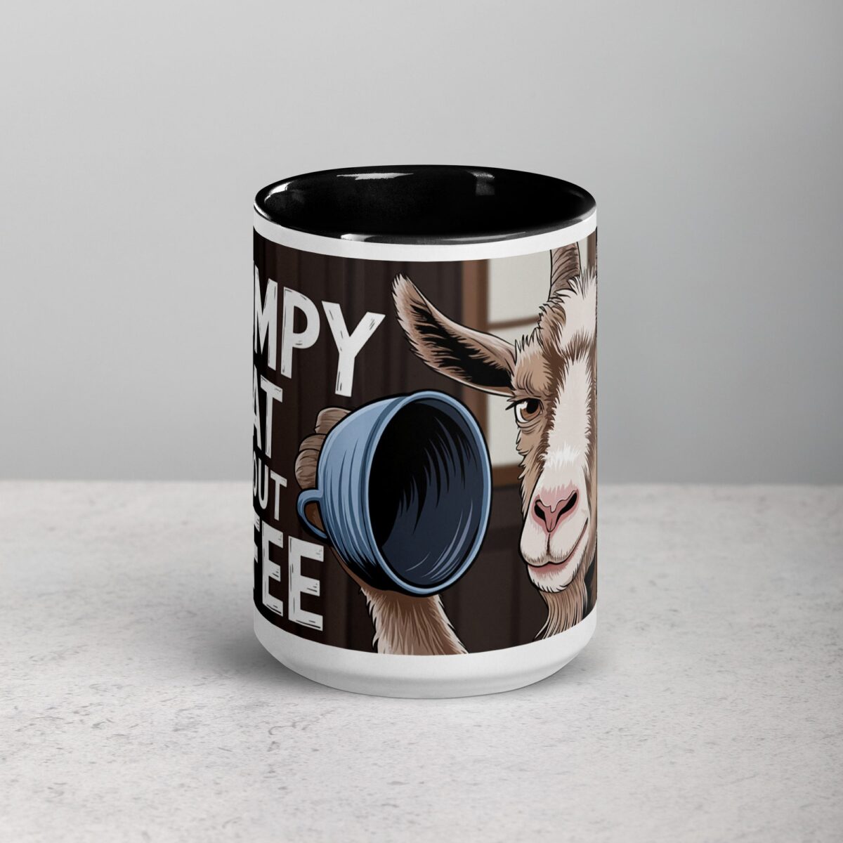 Grumpy Goat Without Coffee Mug - Image 4