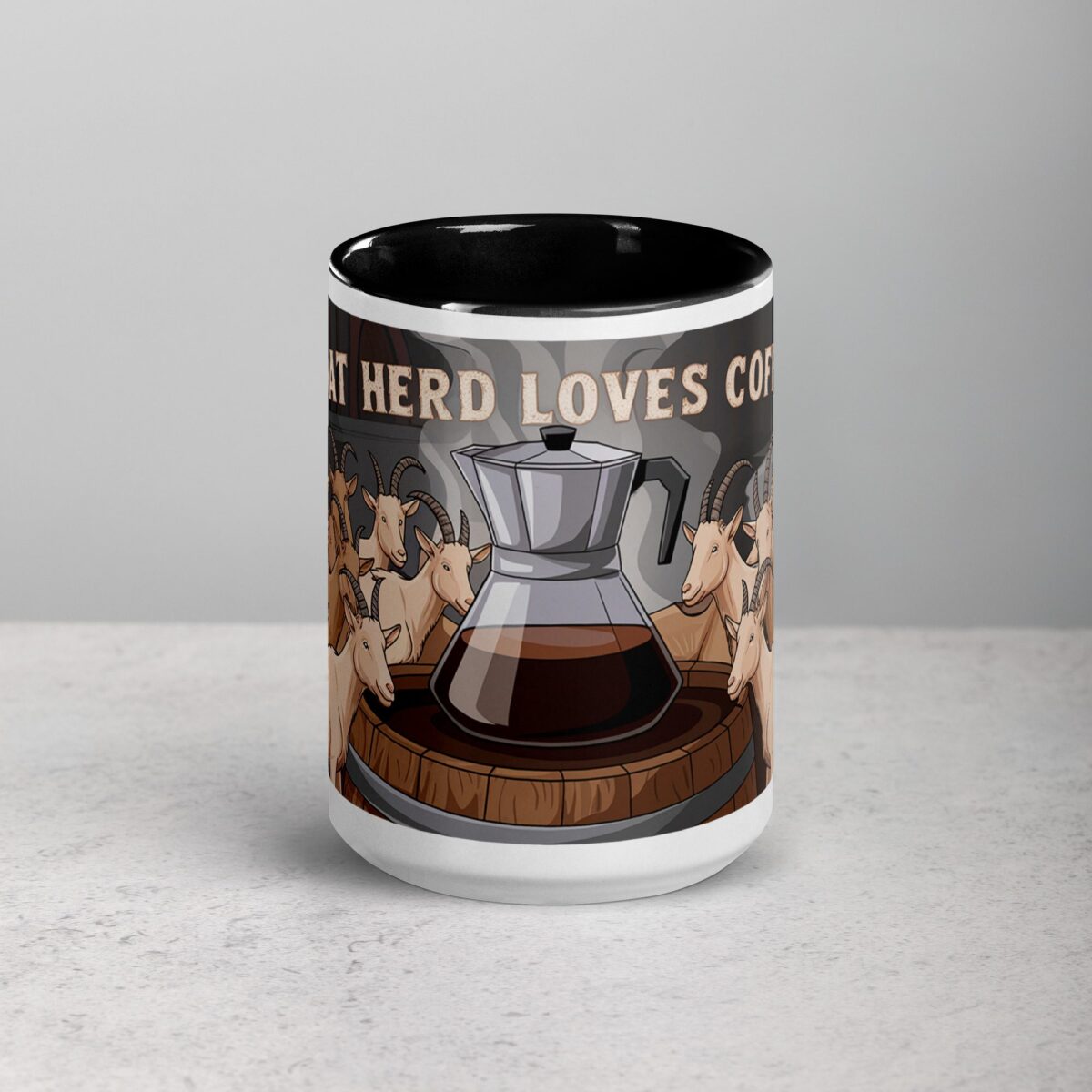 Goat Herd Loves Coffee Mug - Image 4