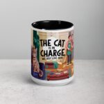 The Cat Is in Charge, We Just Live Here Mug - Image 4