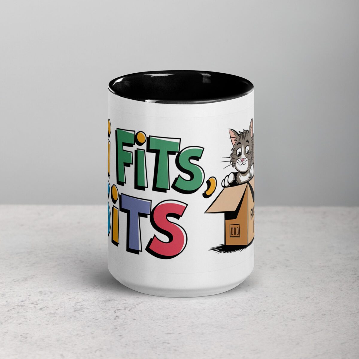 If I Fits, I Sits Cat Coffee Mug & Tea Cup - Image 4