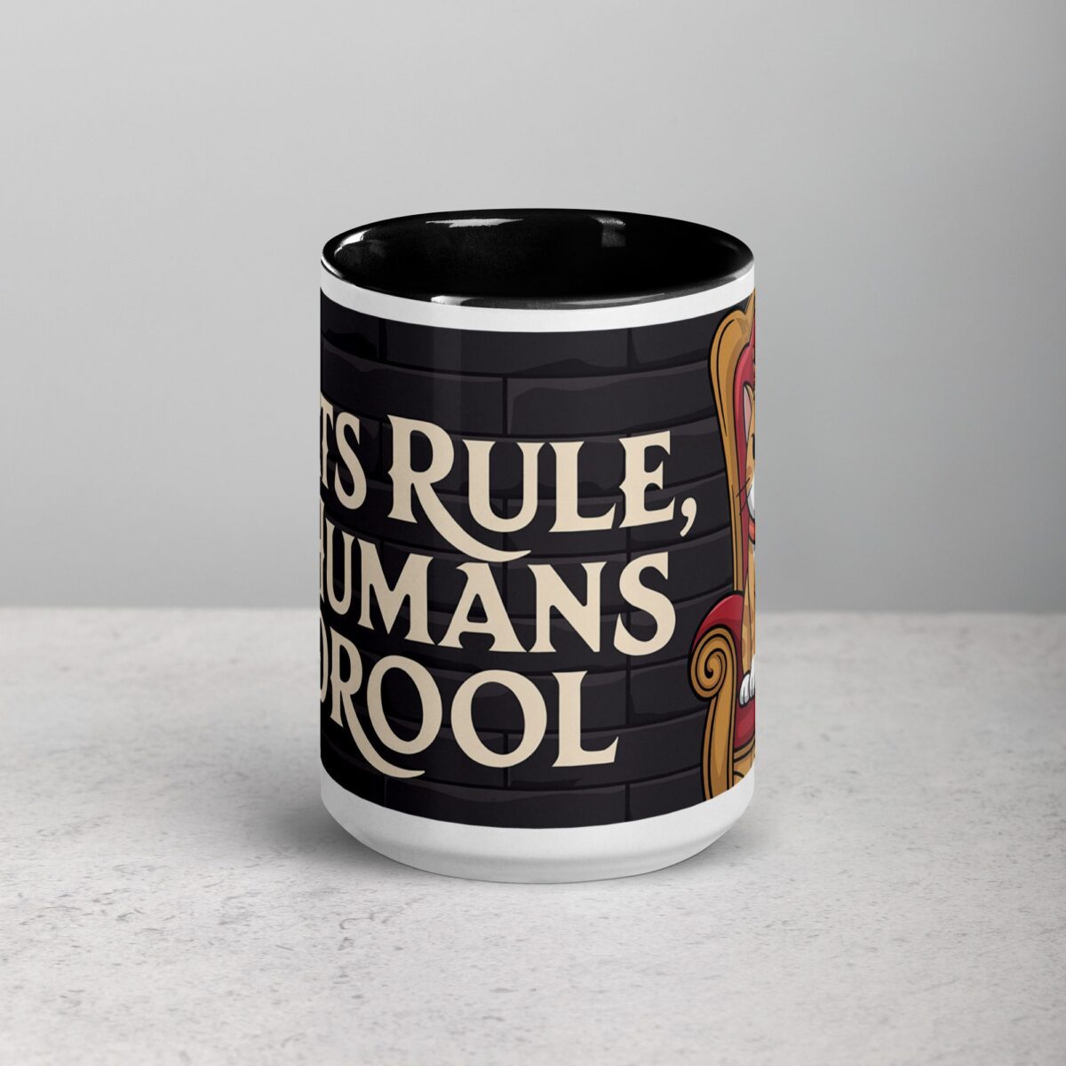 Cats Rule, Humans Drool Coffee Mug - Image 4