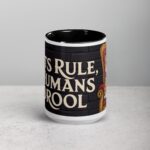 Cats Rule, Humans Drool Coffee Mug - Image 4