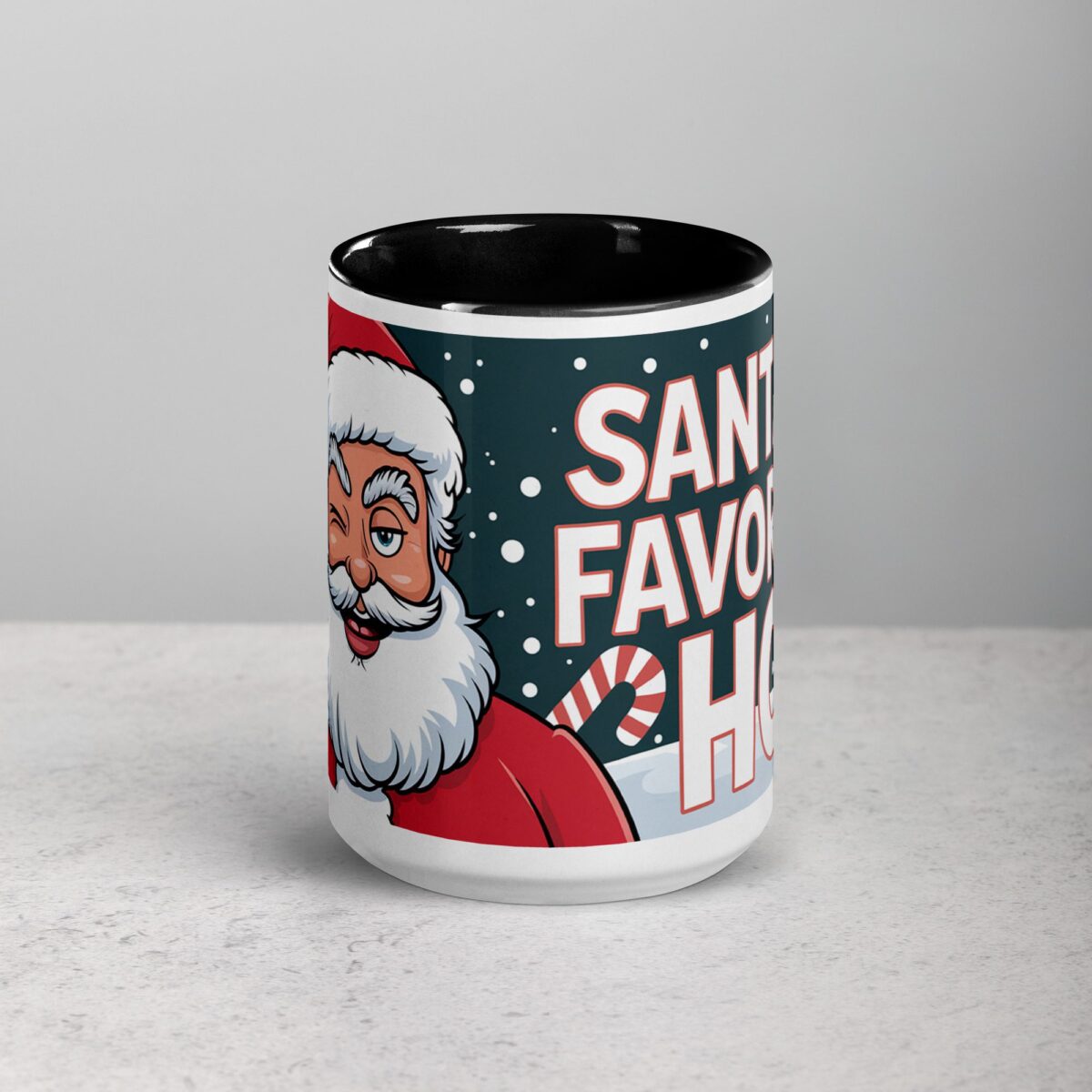Santa’s Favorite Ho Christmas Coffee Mug - Image 4
