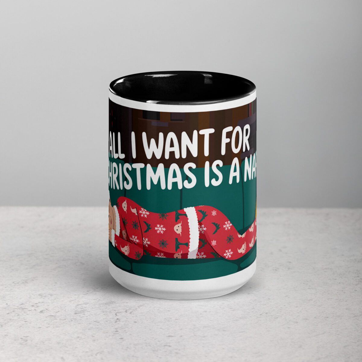 All I Want for Christmas is a Nap Mug - Image 4