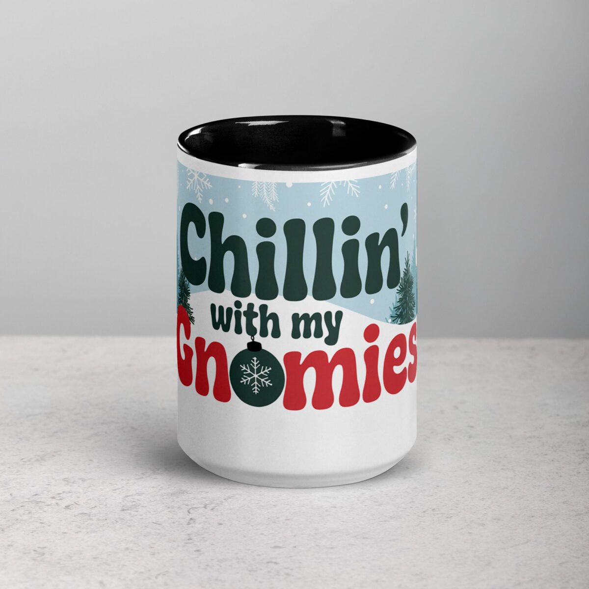 Chillin’ with My Gnomies Christmas Mug - Image 4