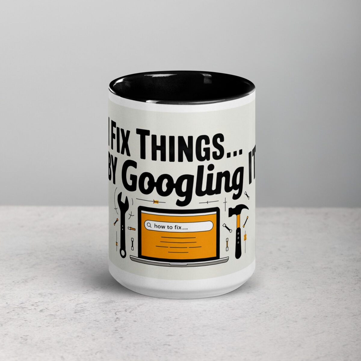 I Fix Things... By Googling It Dad Coffee Mug - Image 4