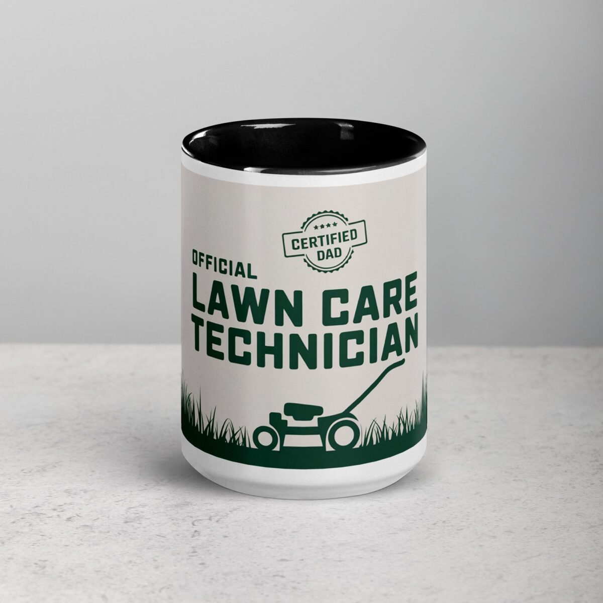 Official Lawn Care Technician Dad Coffee Mug - Image 4