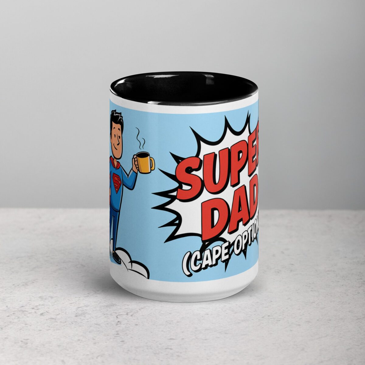Super Dad Superhero Coffee Mug - Image 4