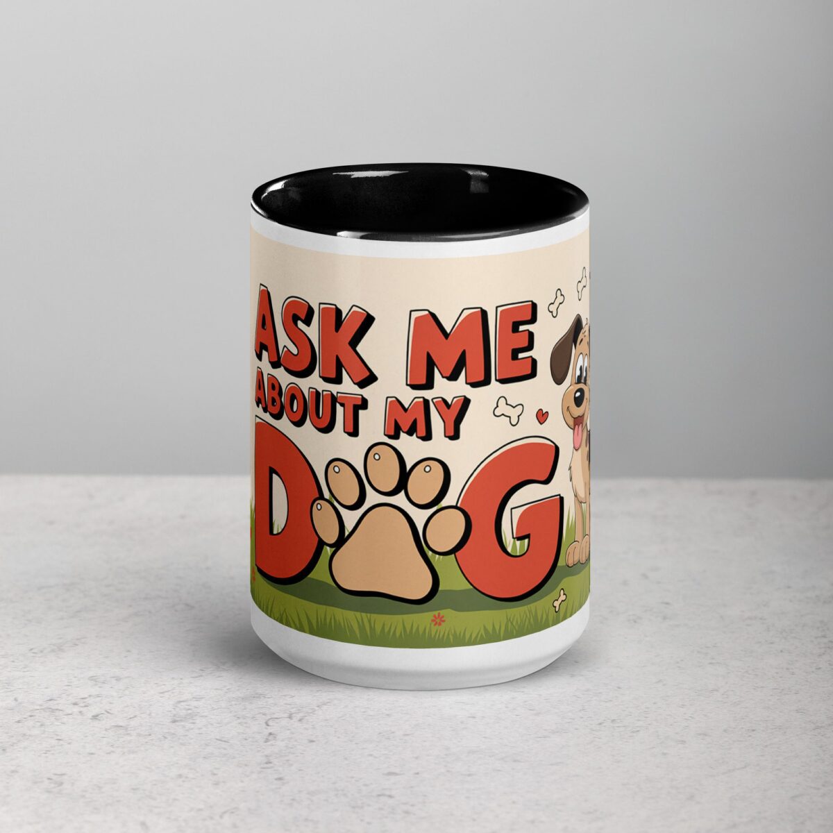 Ask Me About My Dog Coffee Mug & Tea Cup - Image 4