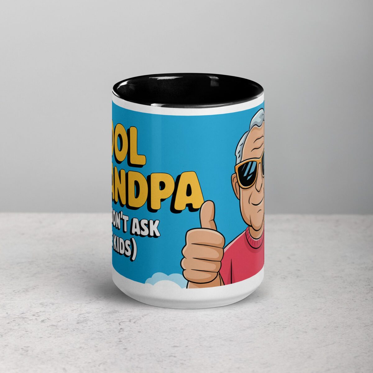 Cool Grandpa (Just Don’t Ask the Kids) Coffee Mug - Image 4