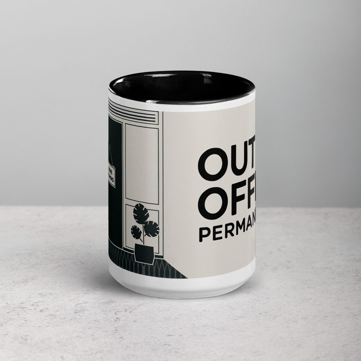 Out of Office Permanently Retirement Coffee Mug - Image 4