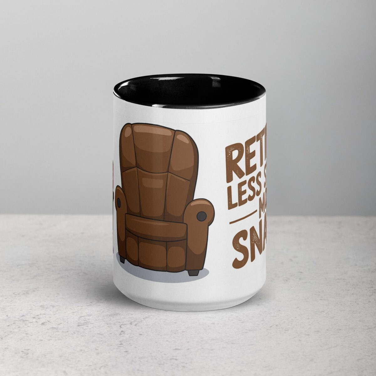 Retired: Less Stress, More Snacks Coffee Mug - Image 4