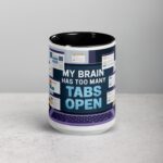 My Brain Has Too Many Tabs Open Sarcastic Mug - Image 4