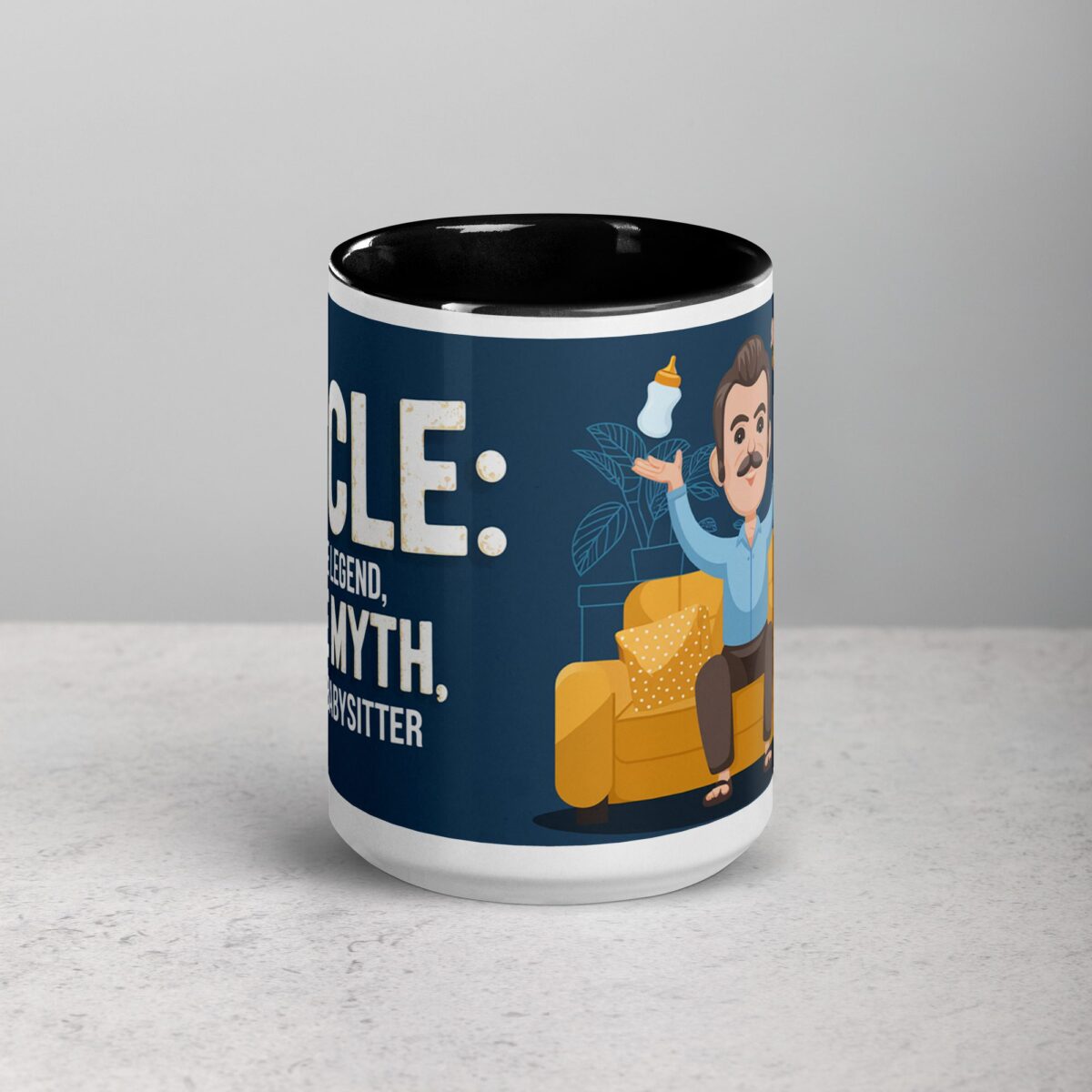Uncle: The Legend, The Myth, The Babysitter Coffee Mug - Image 4