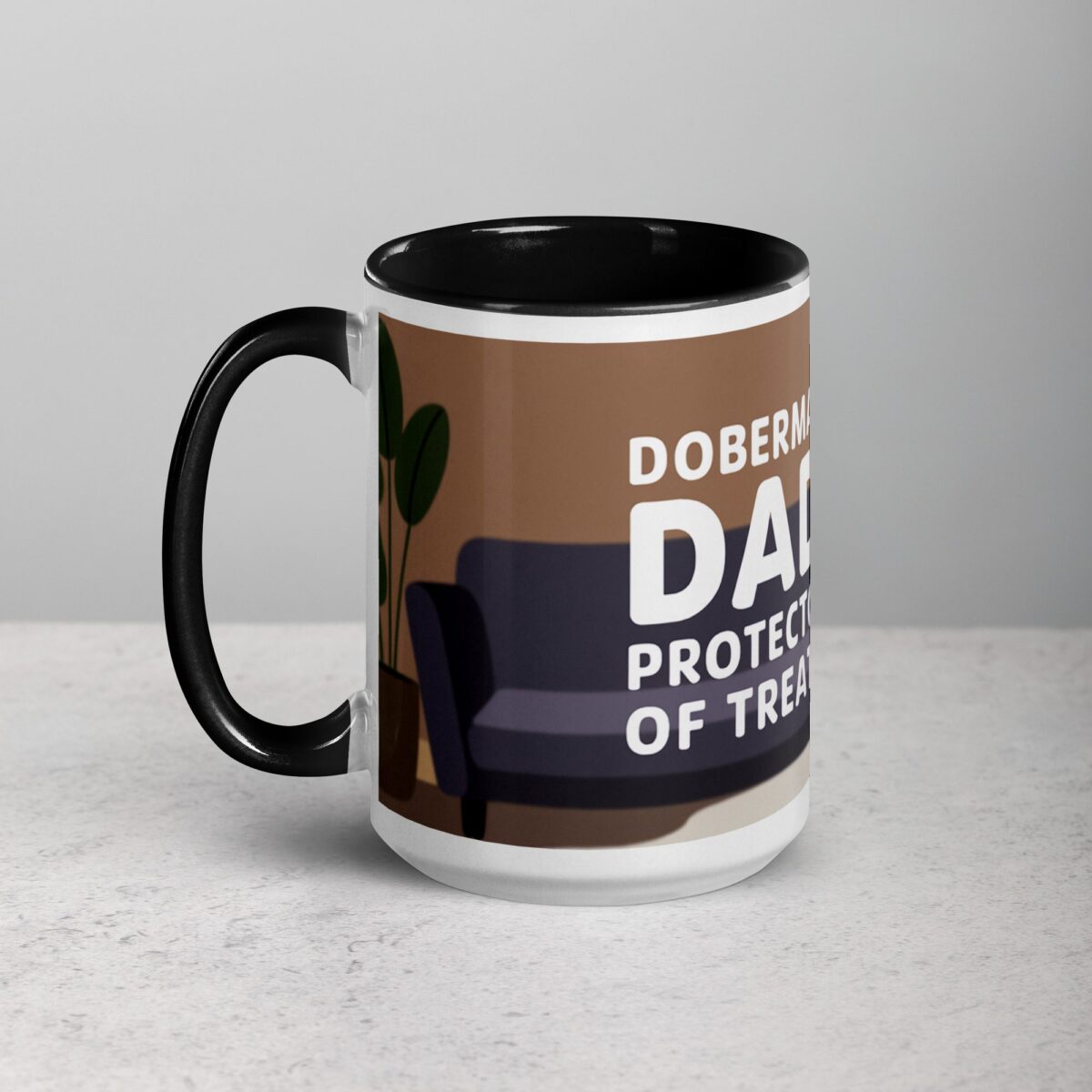 Doberman Dad: Protector of Treats Coffee Mug - Image 5