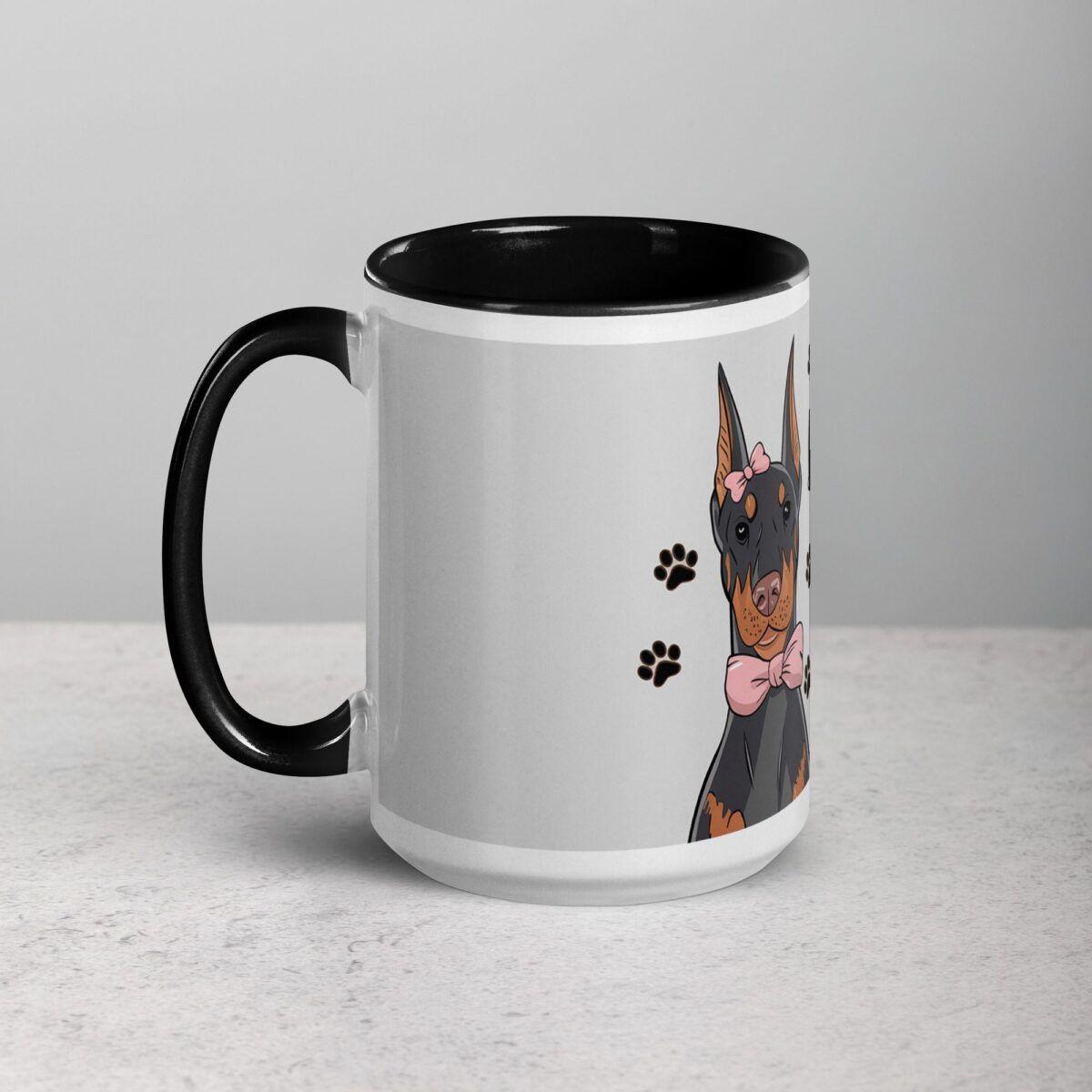 Doberman Hair, Don’t Care Coffee Mug - Image 5