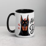 Alert and Adorable: That’s My Doberman Coffee Mug - Image 5