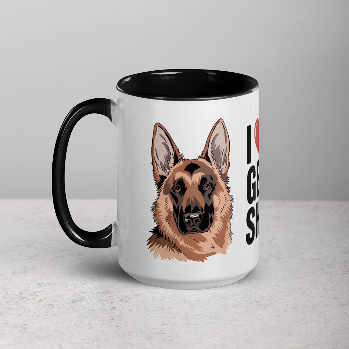 I ❤️ My German Shepherd Coffee Mug & Tea Cup - Image 5