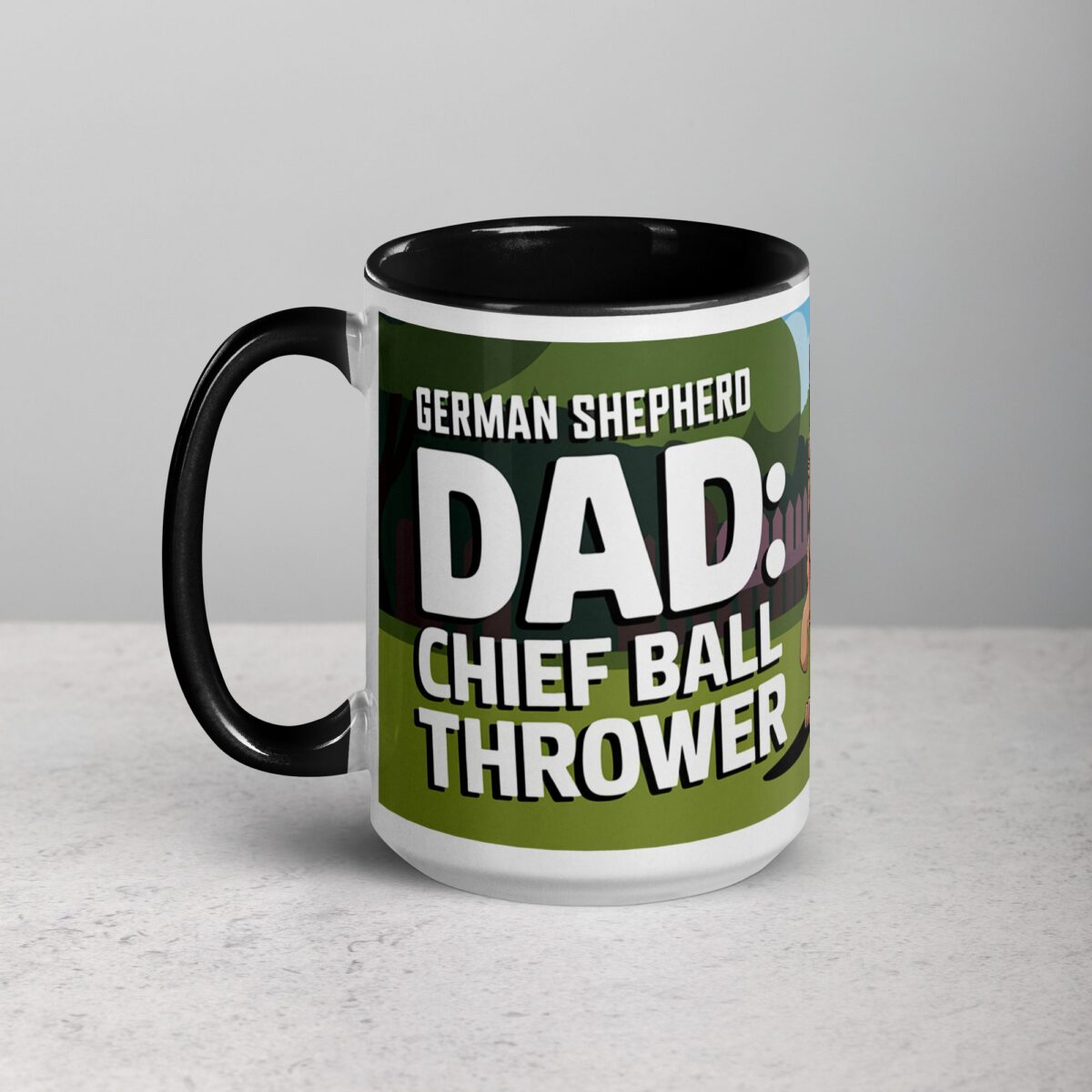 German Shepherd Dad: Chief Ball Thrower Mug - Image 5