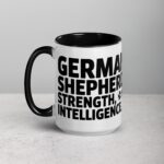 German Shepherds: Strength, Intelligence, Love Mug - Image 5