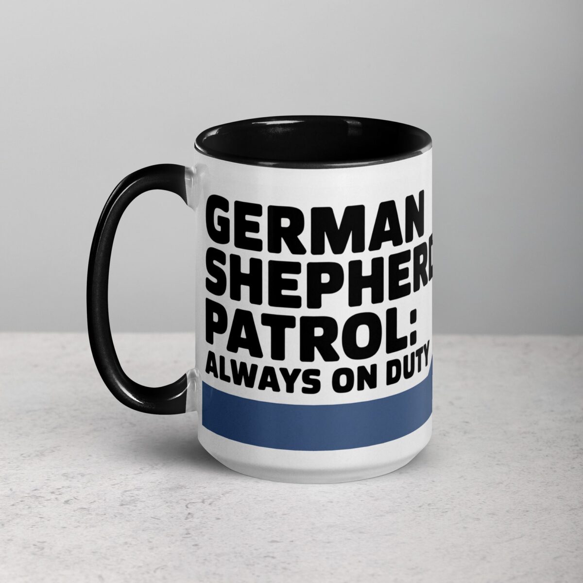 German Shepherd Patrol: Always on Duty Coffee Mug - Image 5