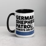 German Shepherd Patrol: Always on Duty Coffee Mug - Image 5
