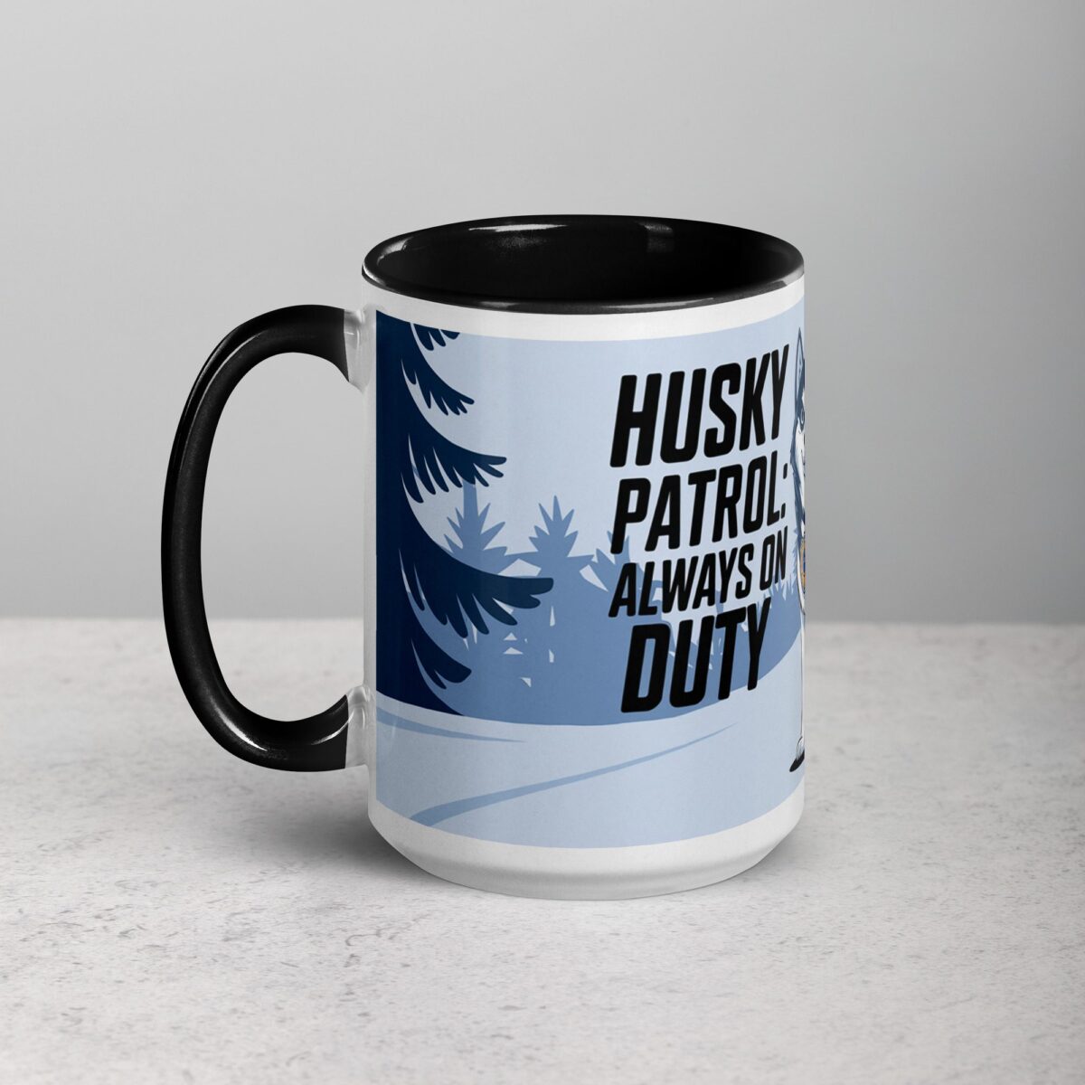 Husky Patrol: Always on Duty Coffee Mug - Image 5