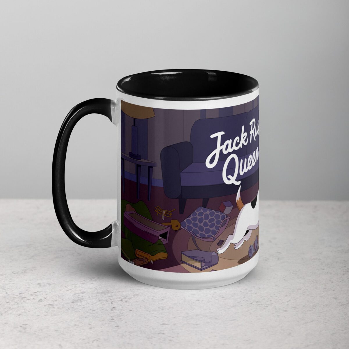 Jack Russell Mom: Queen of Chaos Coffee Mug - Image 5