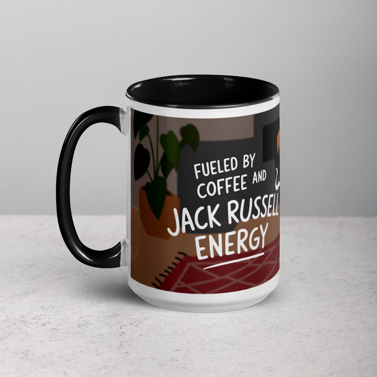 Fueled by Coffee and Jack Russell Energy Mug - Image 5