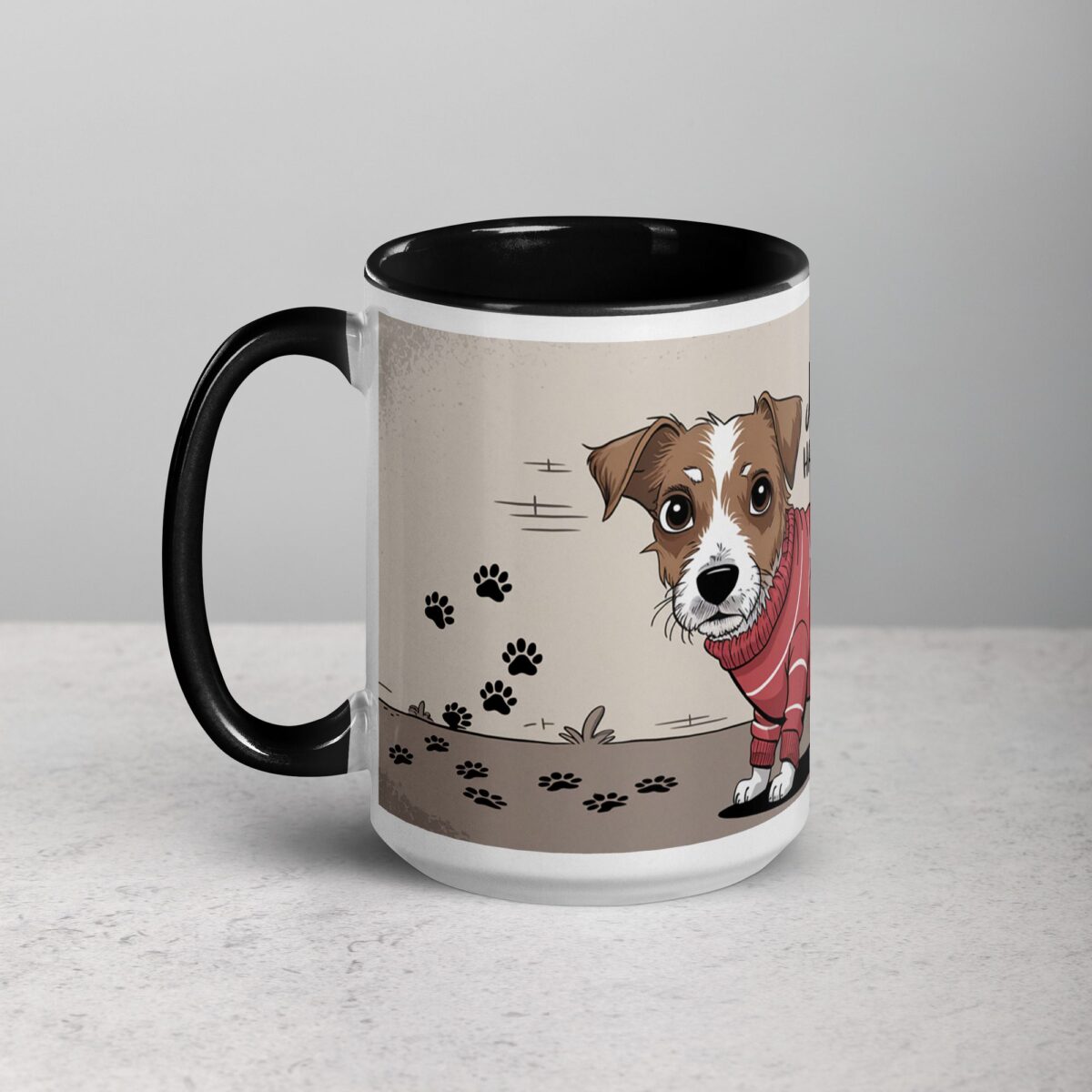 Jack Russell Hair, Don’t Care Coffee Mug - Image 5