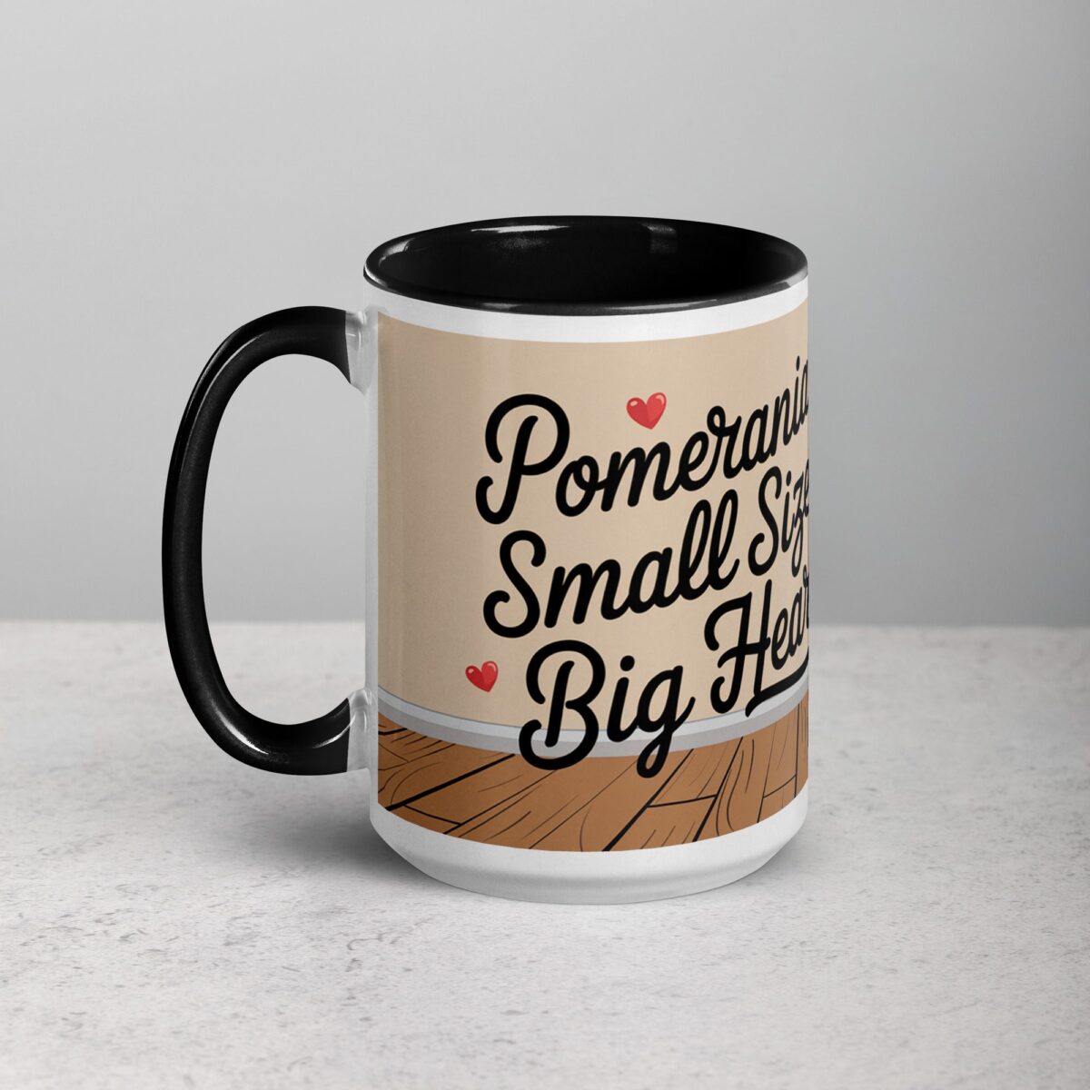 Pomeranians: Small Size, Big Heart Coffee Mug - Image 5