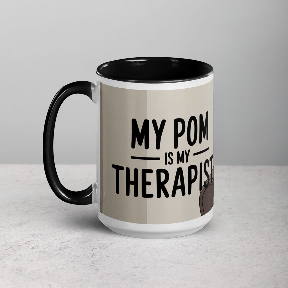 My Pom Is My Therapist Coffee Mug - Image 5