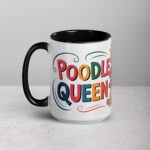 Poodle Mom: Queen of Curls Coffee Mug - Image 5