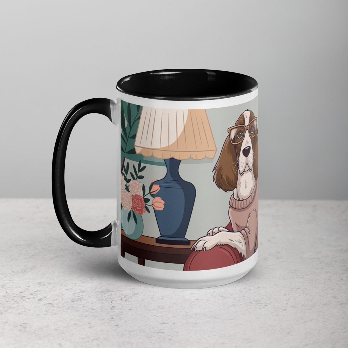 My Spaniel Is My Therapist Coffee Mug - Image 5