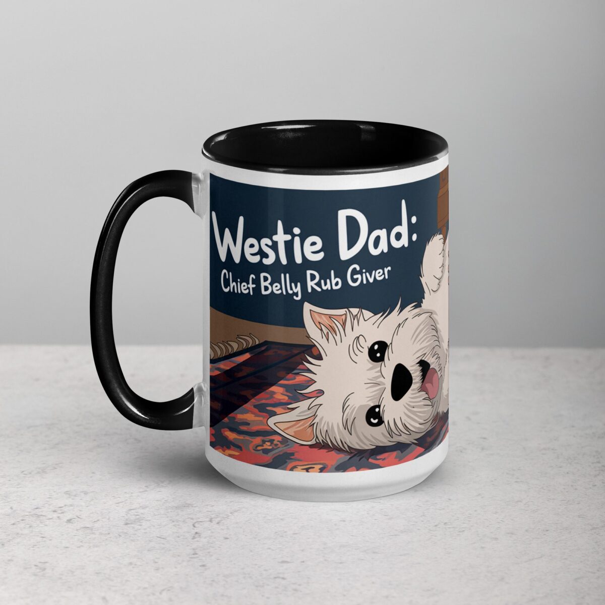 Westie Dad: Chief Belly Rub Giver Coffee Mug - Image 5