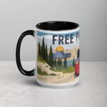 Free Palestine Siblings Hug Mug - Image 5