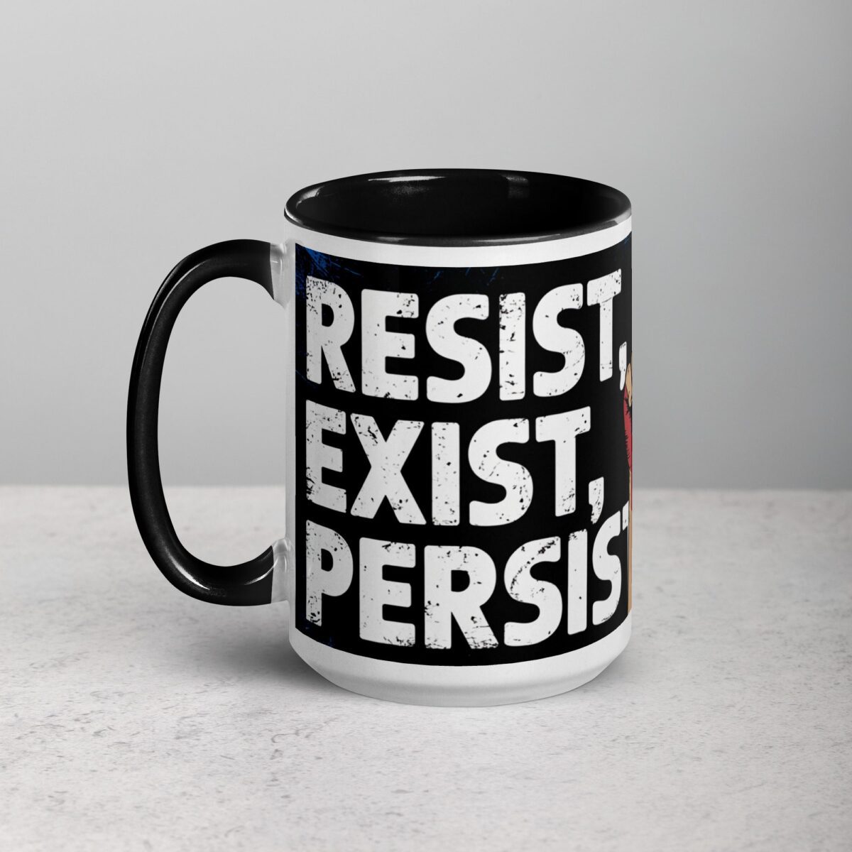 Resist, Exist, Persist Palestine Mug - Image 5