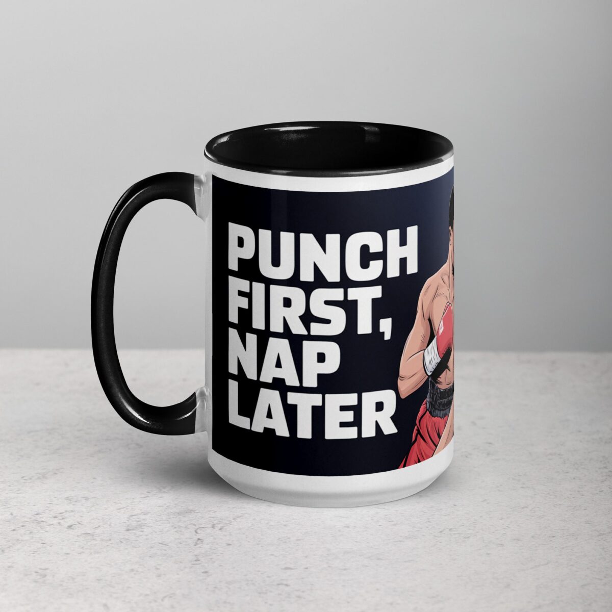 Punch First, Nap Later Boxing Mug - Image 5