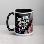 Punching Above My Weight Class Boxing Mug - Image 5